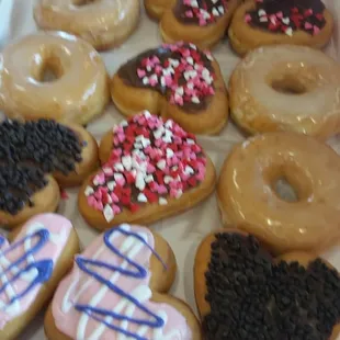 Valentines Day donuts