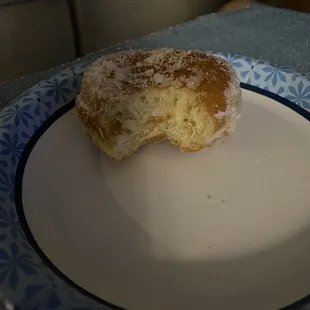 Jelly donut-with hardly any jelly. 2nd time this happened in 2 weeks!