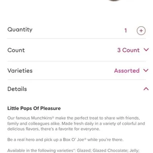 3 munchkins for 99 cents