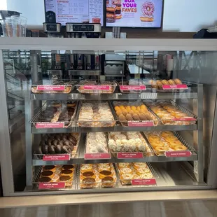 Good selection of donuts and drinks.