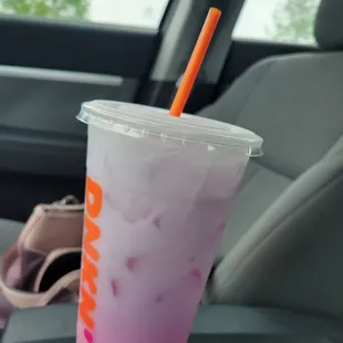Medium Pink strawberry coconut refresher