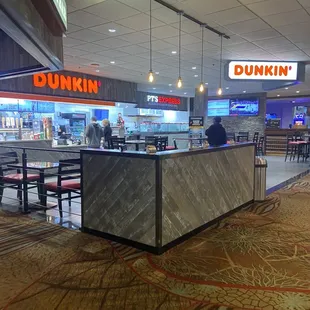  the interior of a restaurant