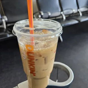 Large iced coffee hazelnut bark. Mild flavor. Meh.