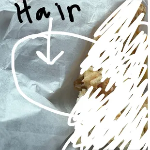 Hair in my bagel