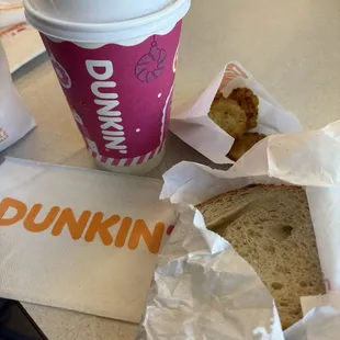 In reality - I was only able to finish the coffee and there was no free refill.