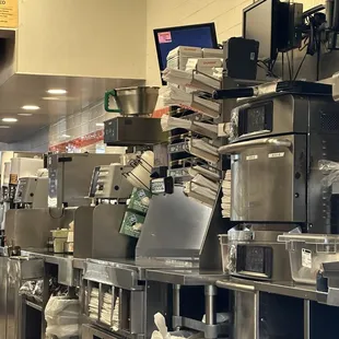  the kitchen of a restaurant