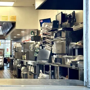 Spic 'n Span clean inside, as I wait for my coffee