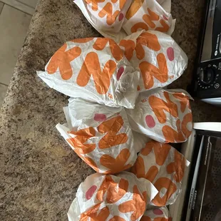 So many breakfast sandwiches!