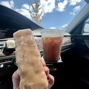 Maple bar + cold brew with sweet cold foam