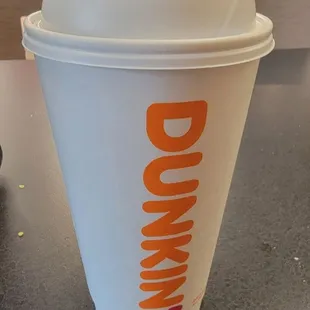 Had a large coffee (original blend) inside. I also had the omelet bites (they look like donuts).