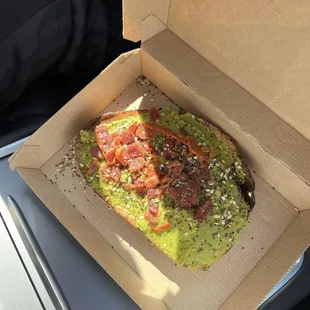 Bacon-Topped Avocado Toast