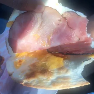 Ham Egg And Cheese wake up wrap