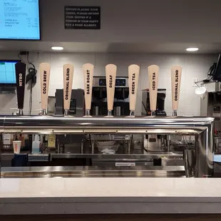 Nope. No beer on tap. Coffee.