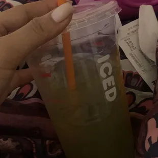 idk but the boy who checked me out i think his name was alexis is hella cute  i got the kiwi watermelon refresher