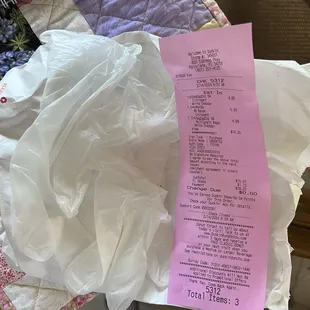 I bought 3 breakfast sandwiches for my family and see at the bottom of the bag there were used gloves.