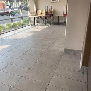 No seating due to Covid