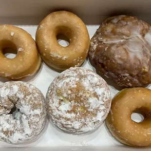  a dozen donuts in a box