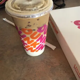 Iced Carmel macchiato