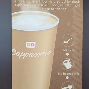  a cup of cappuccino coffee