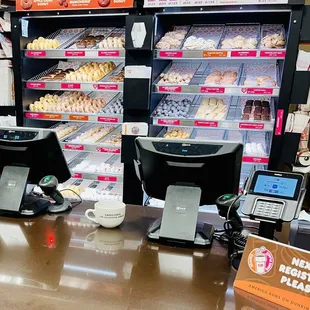 Counter was neat and clean.