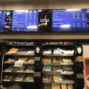 Donuts &amp; halloween themed menu