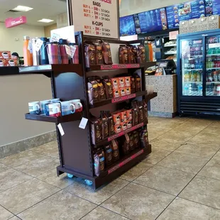 Coffee selection area