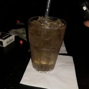 a drink in a glass with a straw