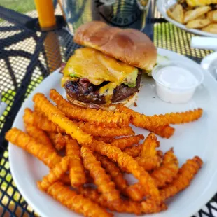 Uncle Loui burger (with avocado rather than avocado secret sauce,  which we did not order)
