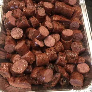 Beef sausage