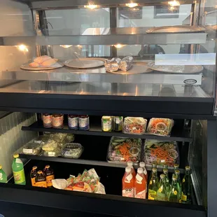 Beverages and salads