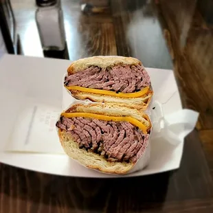 8oz Tri Tip Sandwich with cheddar aka "The Rancher."