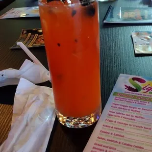 Rum punch was nice and strong