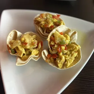 Akee Ackee and Salt Fish Cups