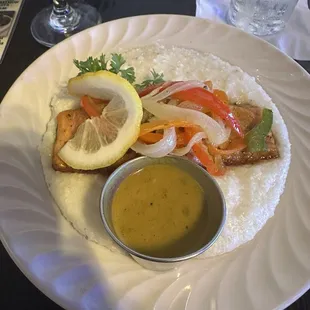 Fish (Salmon) and Grits