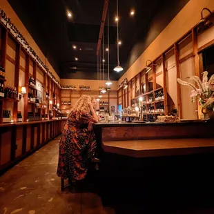 Separate back bar area