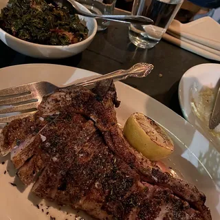 Mushroom-Crusted Pork Chop