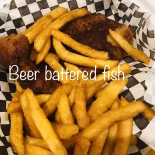 Beer battered Fried Fish Platter