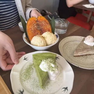 Marble Mousse Hojicha Cake