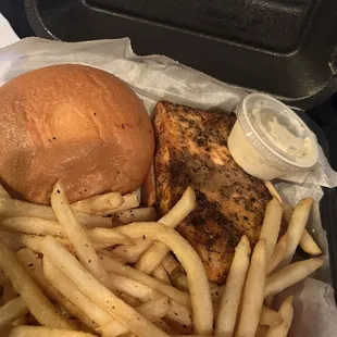 Blackened Salmon Burger