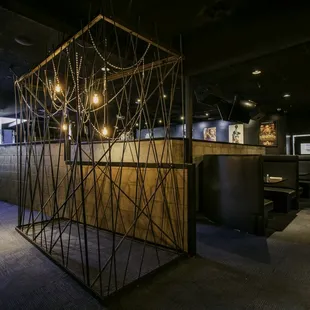 the interior of the restaurant