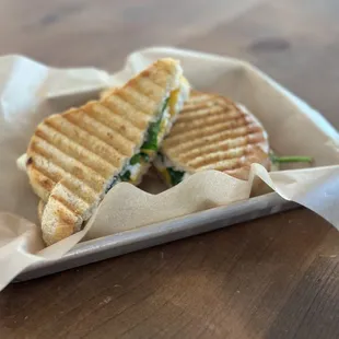 a panini sandwich