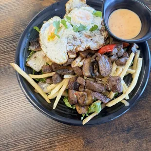 Shaken beef with fries!!!