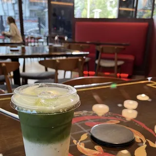 Iced Brown Sugar Matcha Latte