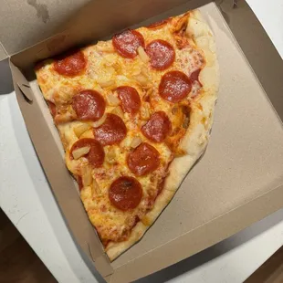 Pepperoni and Pineapple Pizza Slice