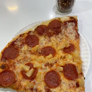 Pepperoni and Pineapple Pizza