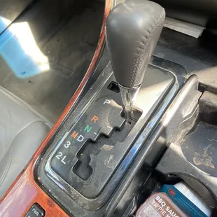 This is the middle counsel when I picked up my car