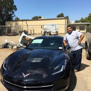 Giant Chevrolet Brought us a 2018 corvette. Thank you for trusting us with your vehicle repairs.