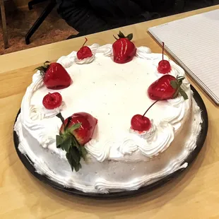 Tres Leches cake is soooo good- tried for the 1st time in celebrating a friend&apos;s bday. Outside looks plain, but inside just right!