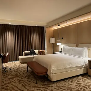 Bed was comfy. Quiet room and ac.