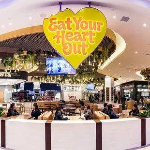 Eat Your Heart Out hall of food.